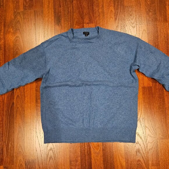 J.Crew Crewneck Sweater – Light Heathered Blue | Classic Cotton Essential - Picture 2 of 7